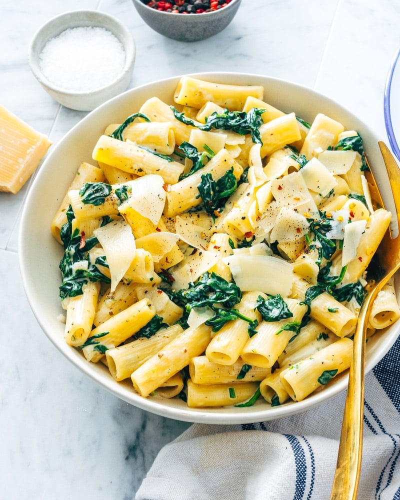 Spinach pasta recipe