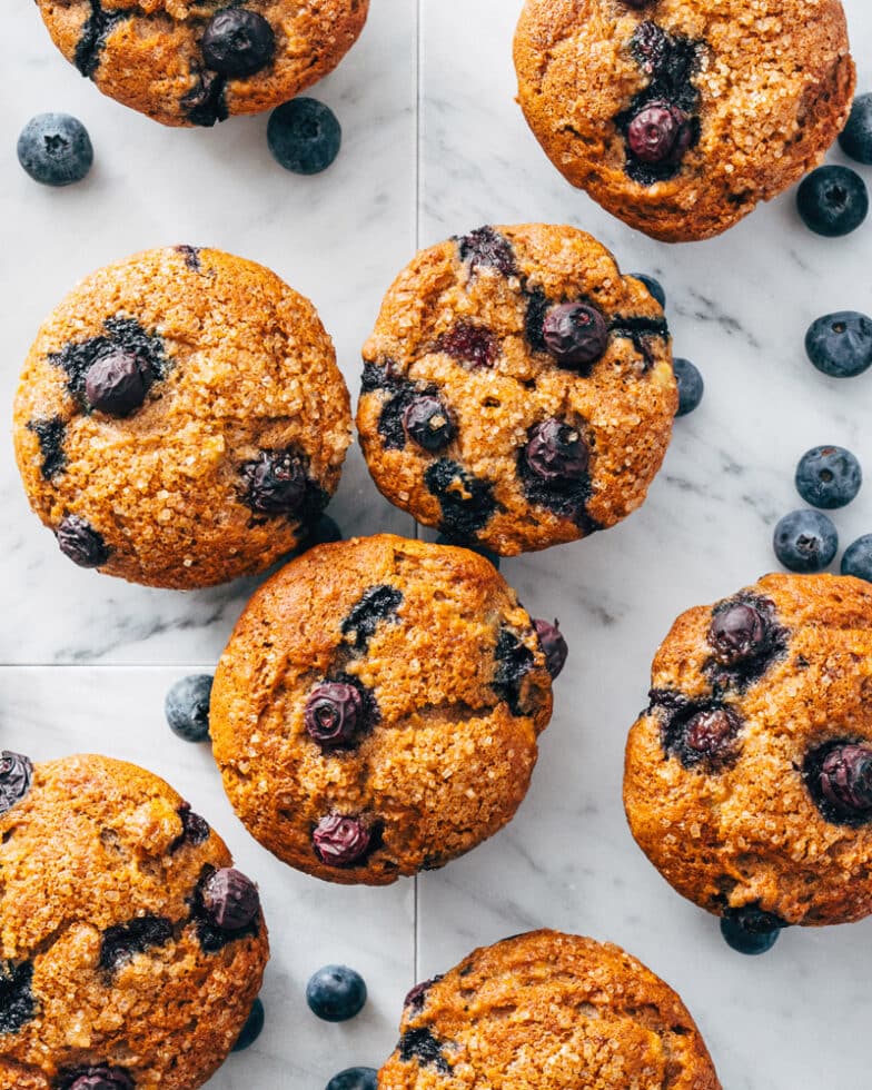 Muffins De Plátano Y Arándanos Ohasis