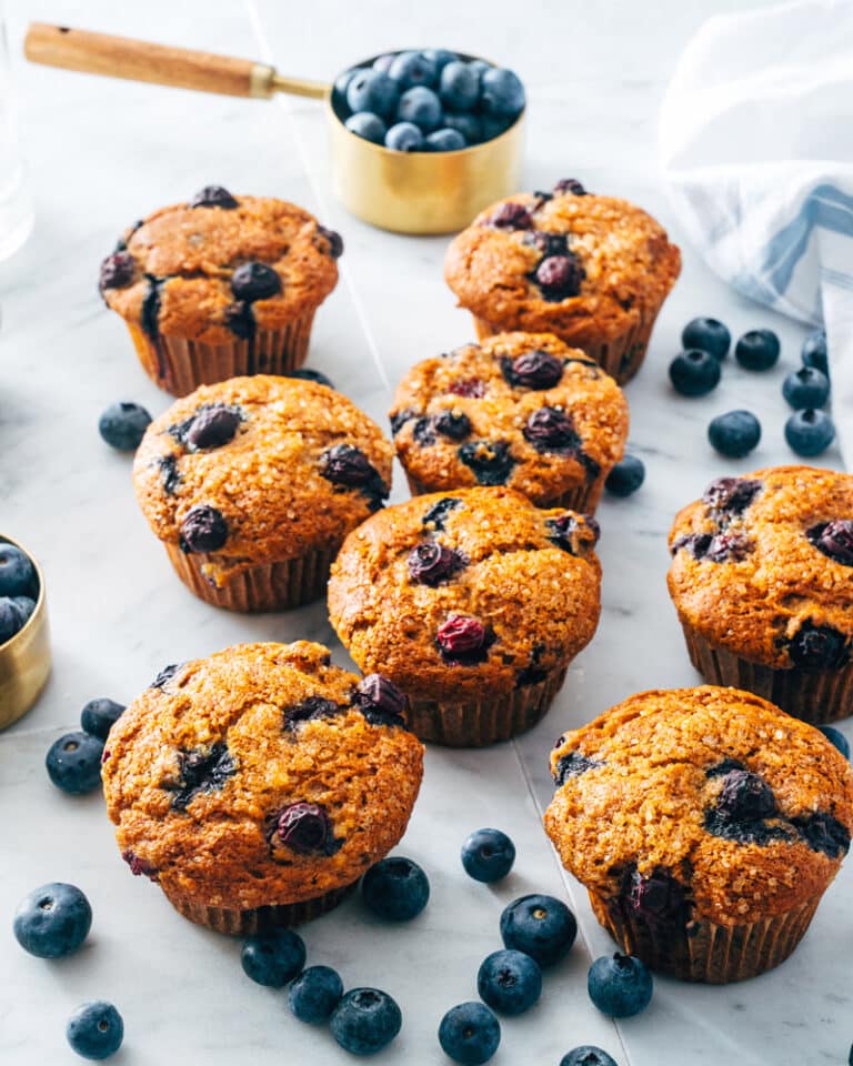Muffins De Plátano Y Arándanos Ohasis