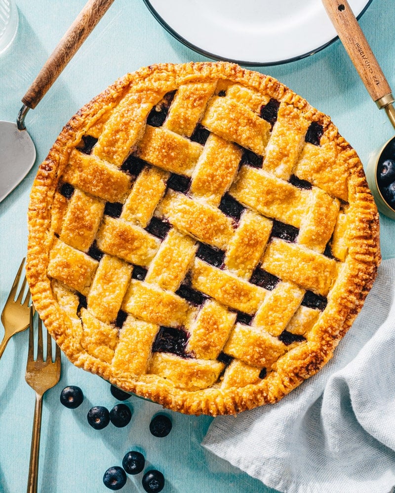 Homemade Blueberry Pie Recipe (VIDEO)