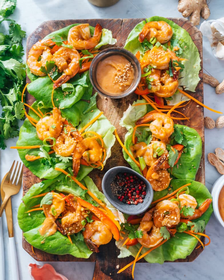 Shrimp Lettuce Wraps A Couple Cooks