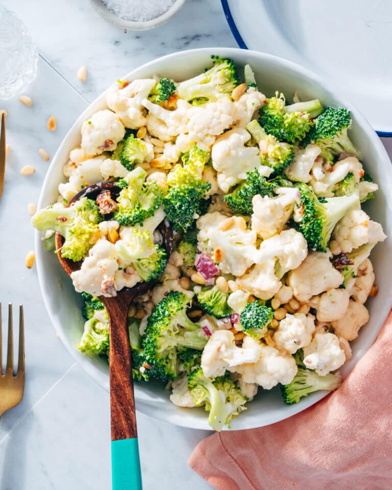 Broccoli Cauliflower Salad A Couple Cooks