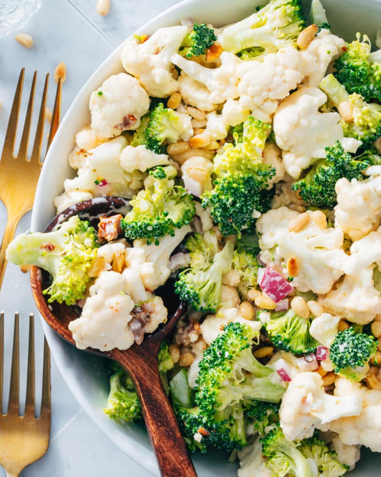 Broccoli Cauliflower Salad A Couple Cooks