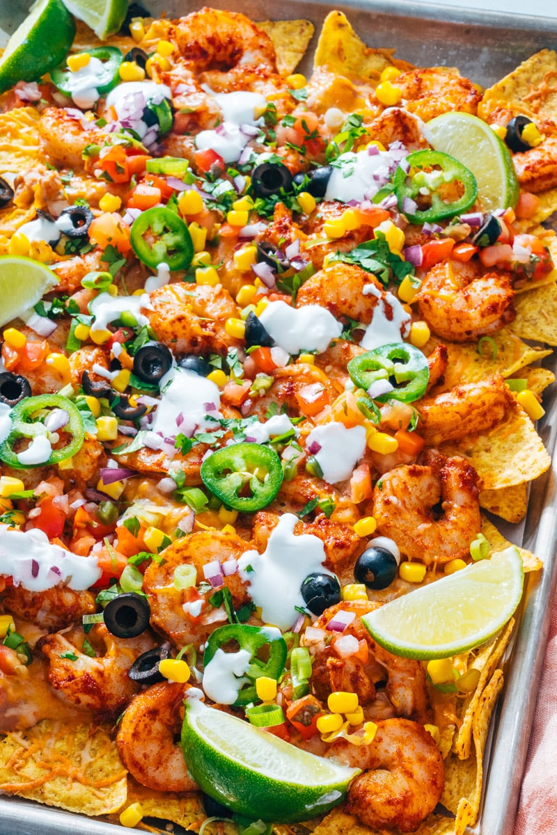 Shrimp nachos