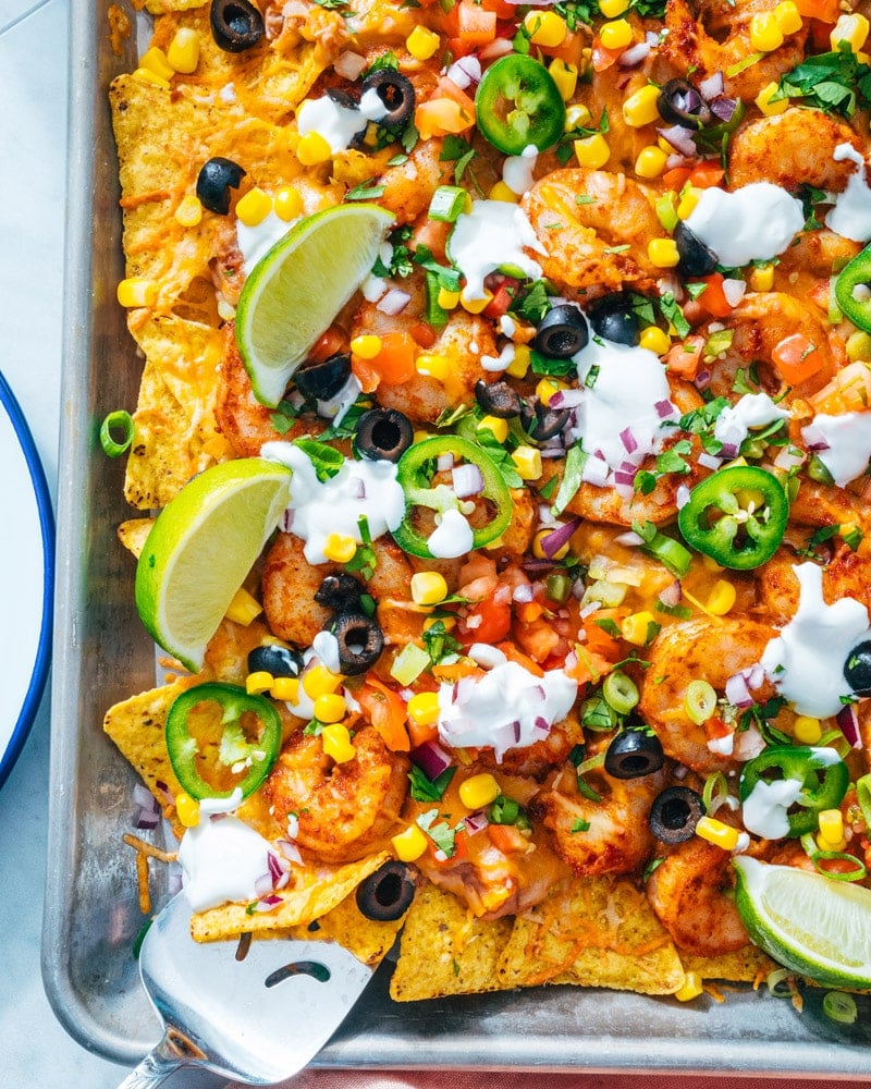 Shrimp nachos