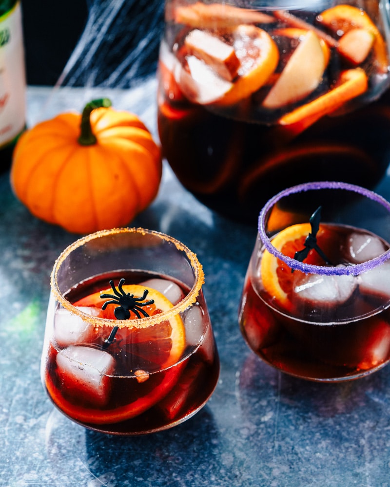 Green Halloween Sangria - Slow The Cook Down