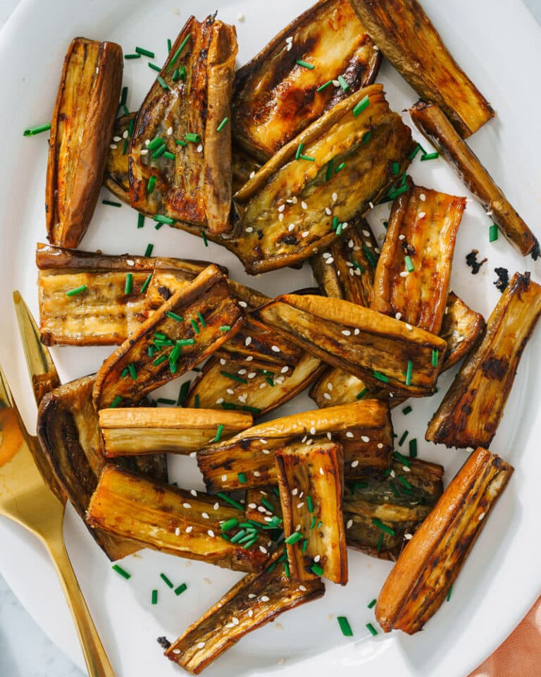 Japanese Eggplant with Garlic & Ginger – A Couple Cooks