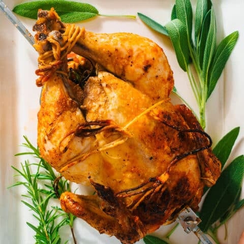 rotisserie chicken tie up