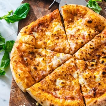 Pizza dough from bread flour