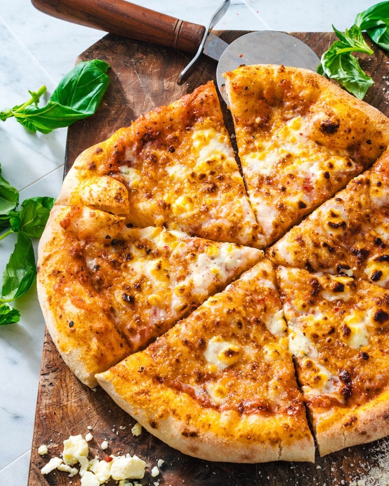 Pizza dough from bread flour