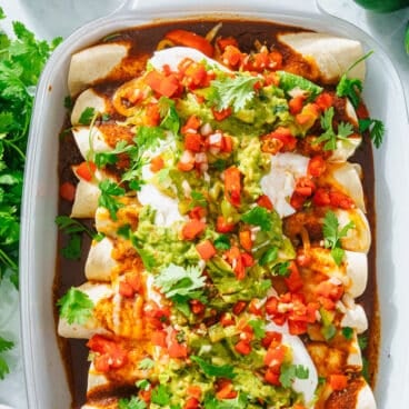 Chicken enchiladas