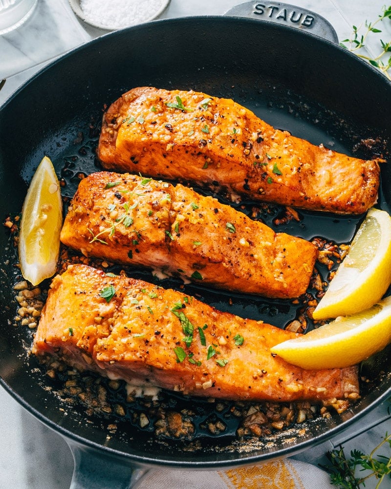 Pan seared salmon