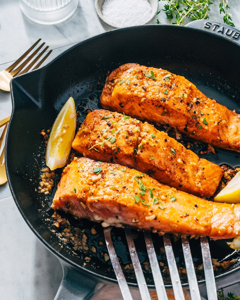 Pan seared salmon