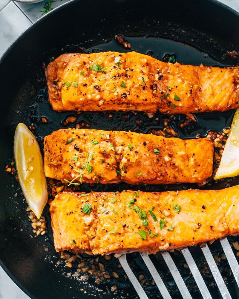 Pan seared salmon