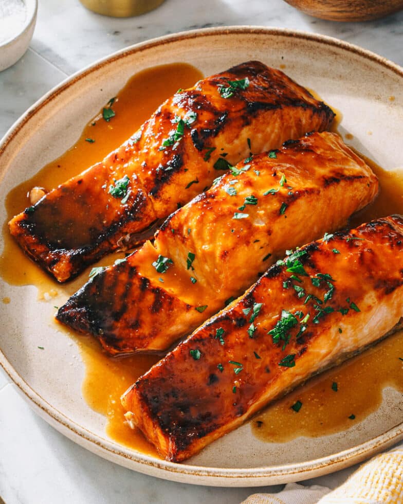 Honey Glazed Salmon A Couple Cooks