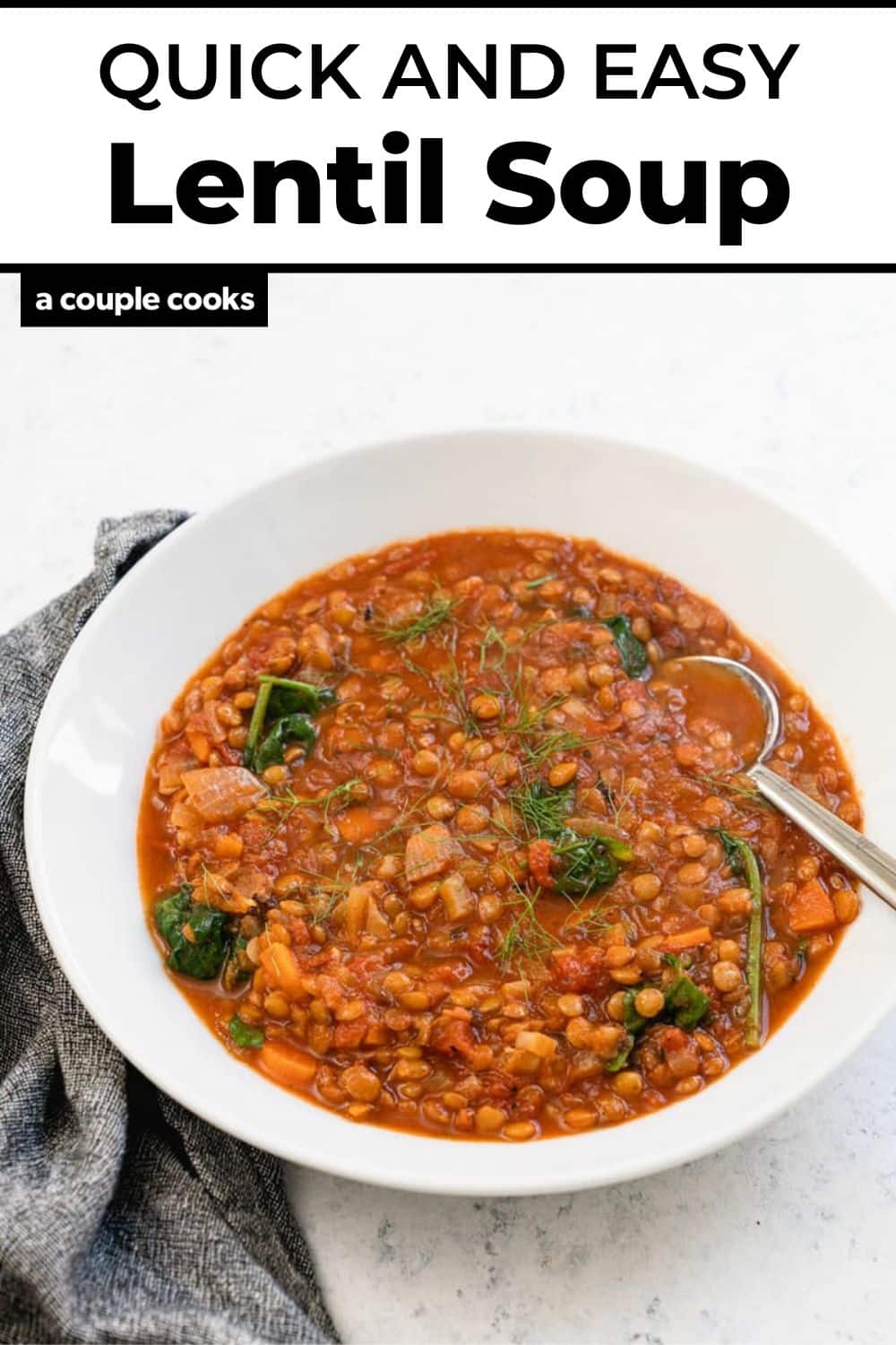 Best Ever Lentil Soup (No, Really) A Couple Cooks