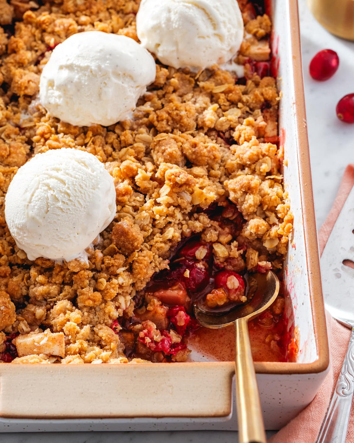 Apple Cranberry Crisp