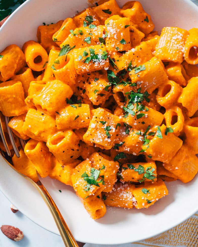 Roasted Red Pepper Pasta A Couple Cooks
