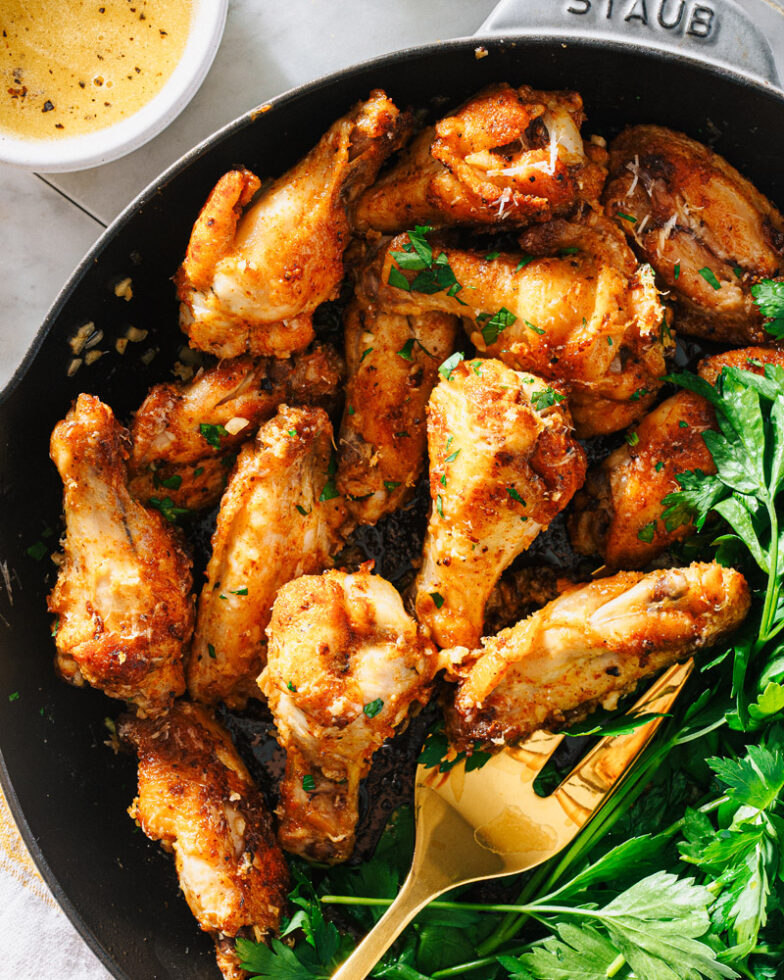 Garlic Parmesan Wings – A Couple Cooks