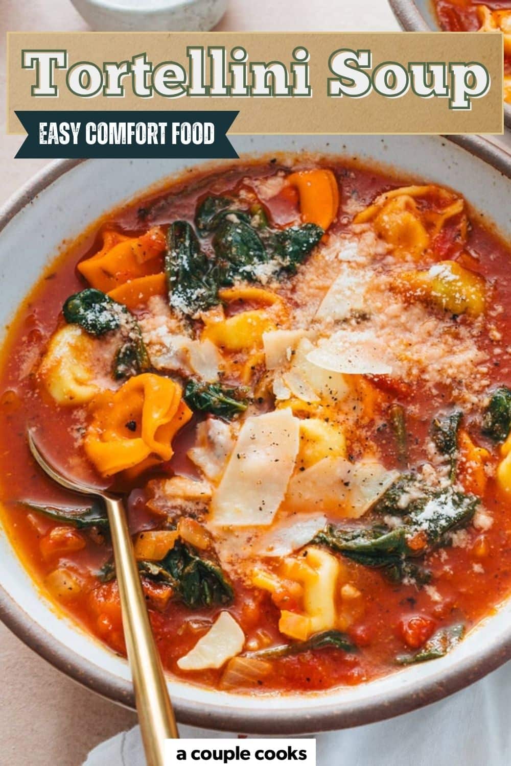 Spinach Tortellini Soup – A Couple Cooks
