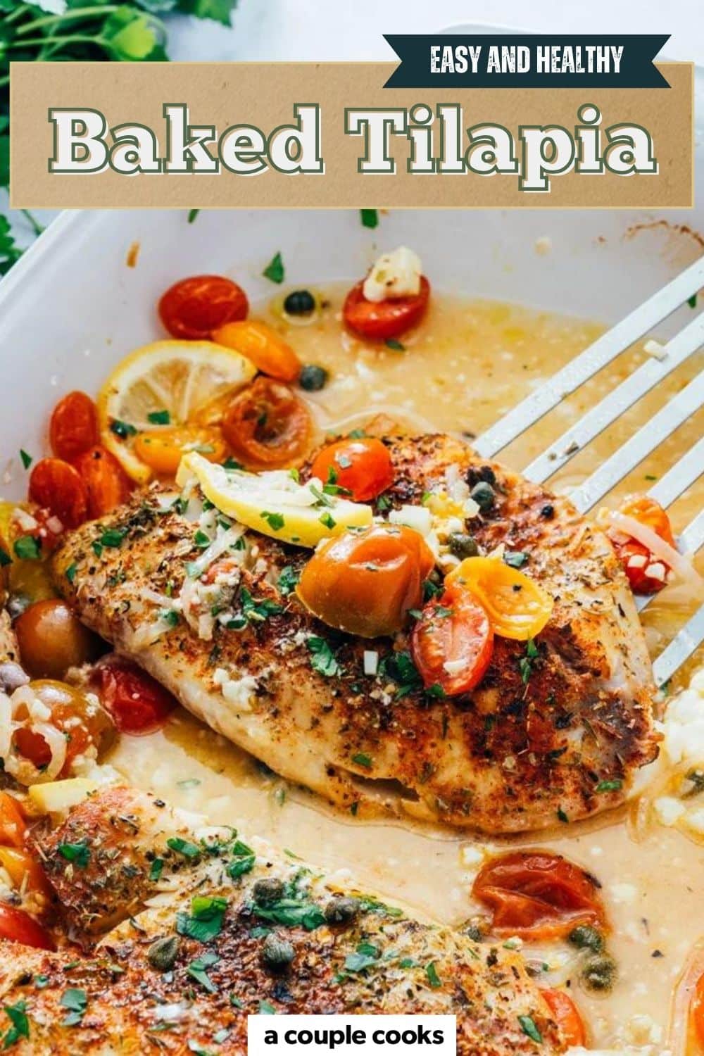 Baked Tilapia with Lemon – A Couple Cooks