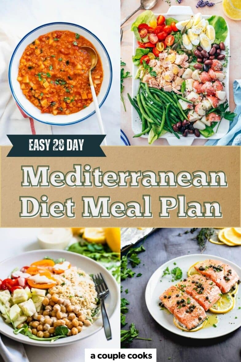 28 Day Mediterranean Diet Meal Plan – A Couple Cooks