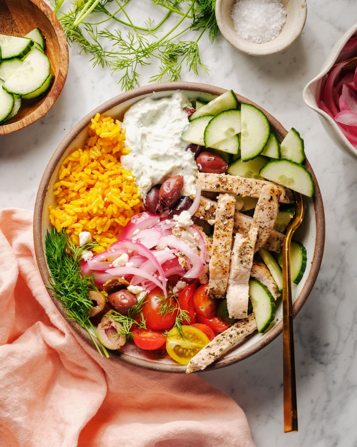 Greek Chicken Bowls