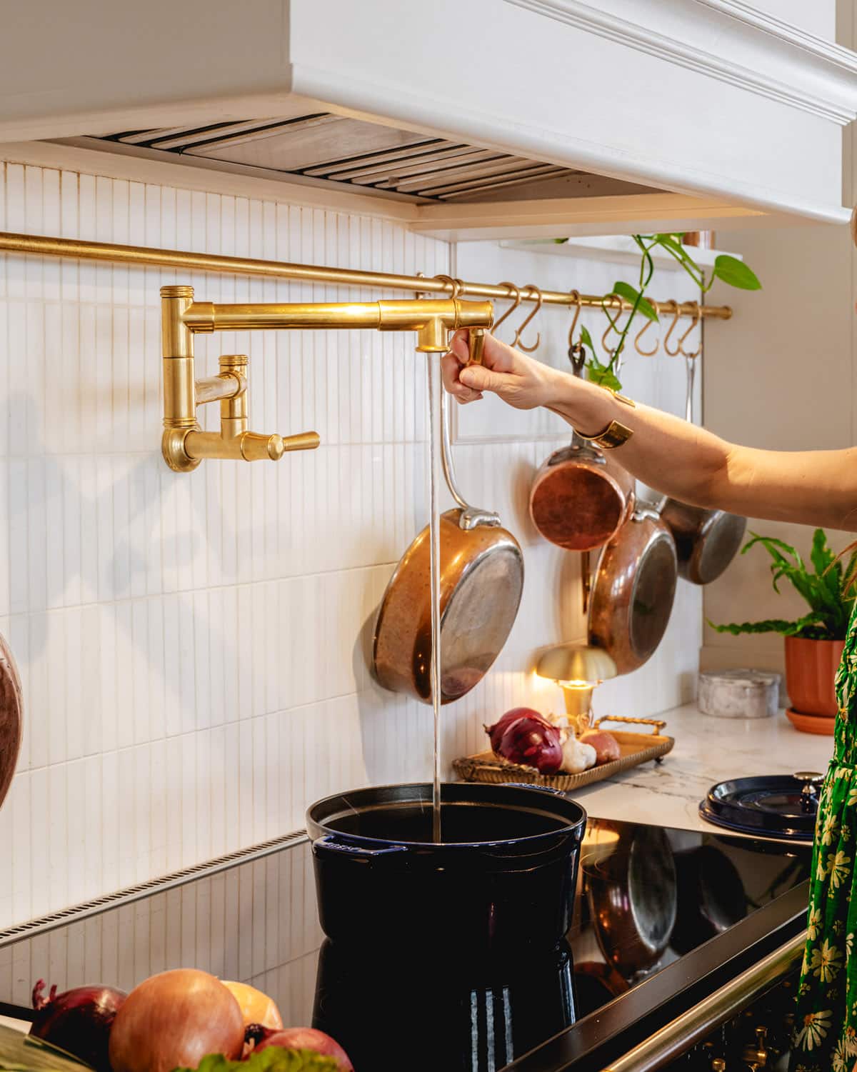 Pot filler on stove