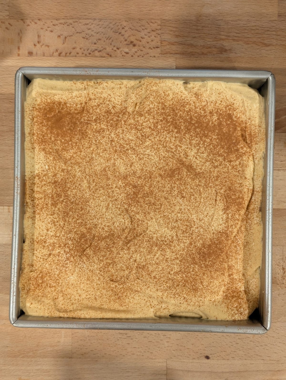 Pumpkin tiramisu top layer