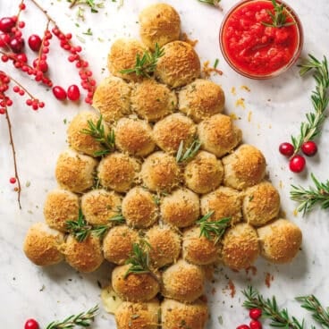 Christmas Tree Pull Apart Bread
