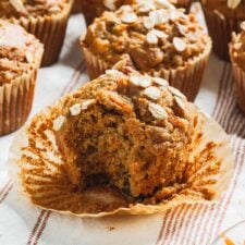 Healthy Carrot Cake Muffins