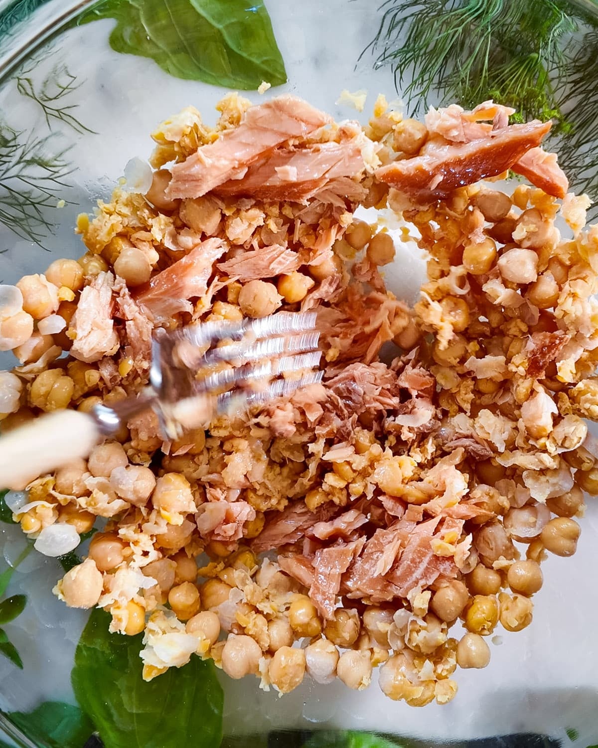 Smoked trout salad