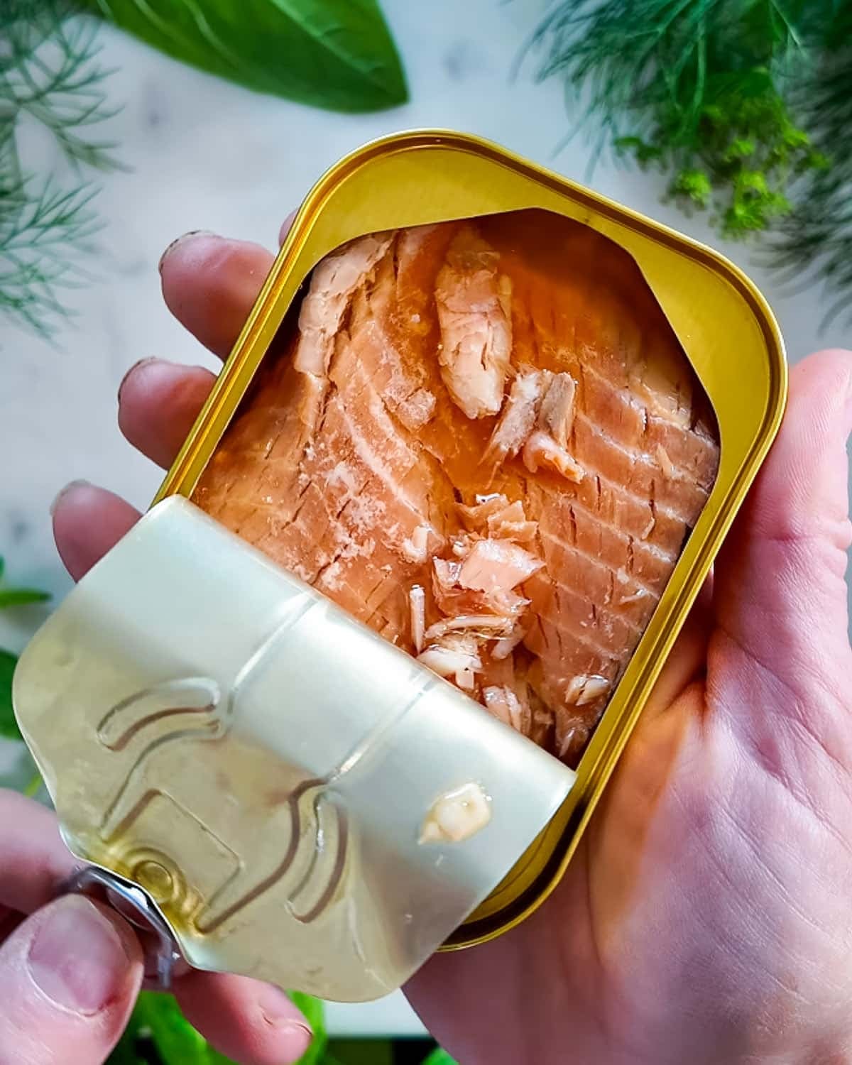Canned smoked trout
