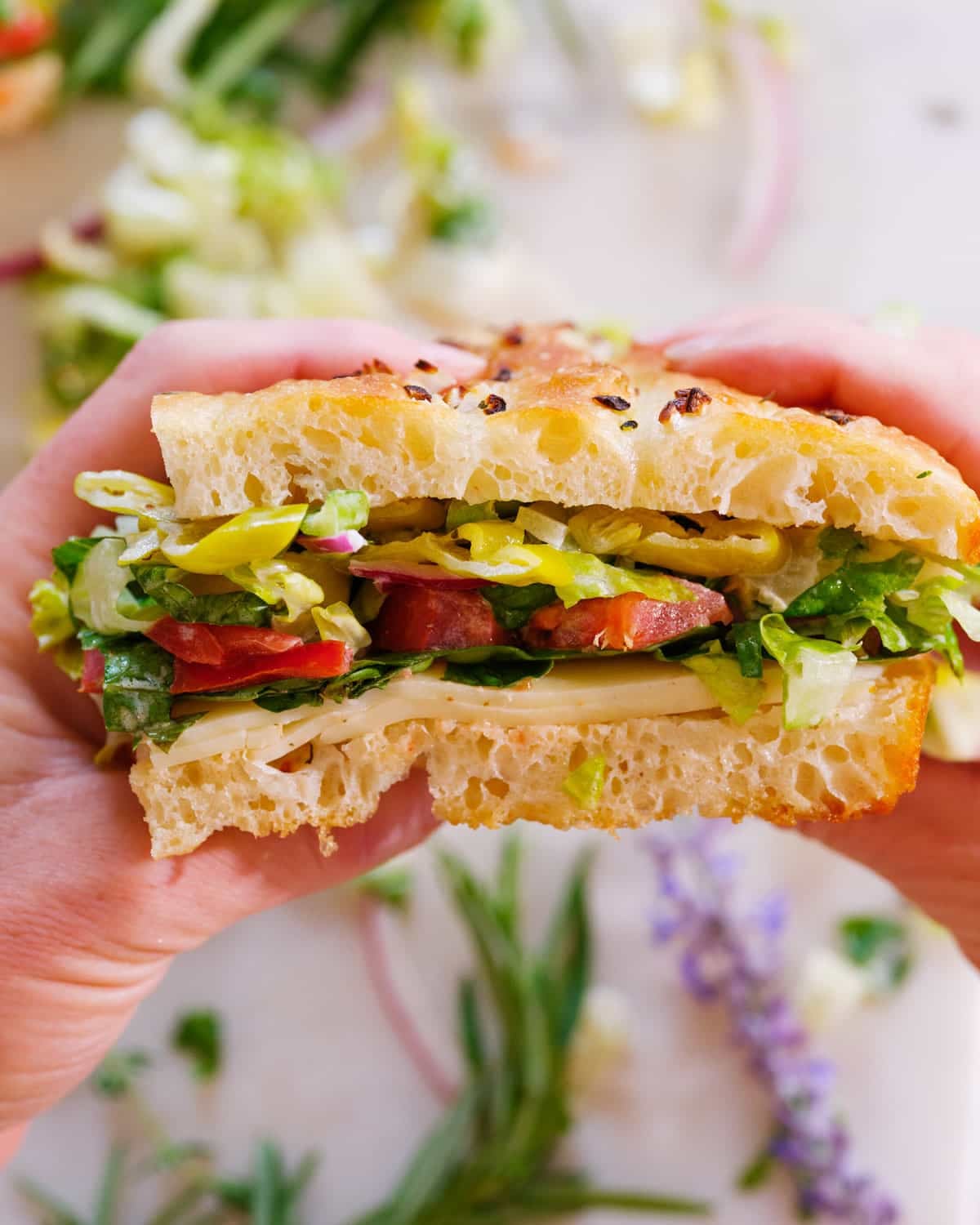 Focaccia Bread Sandwich