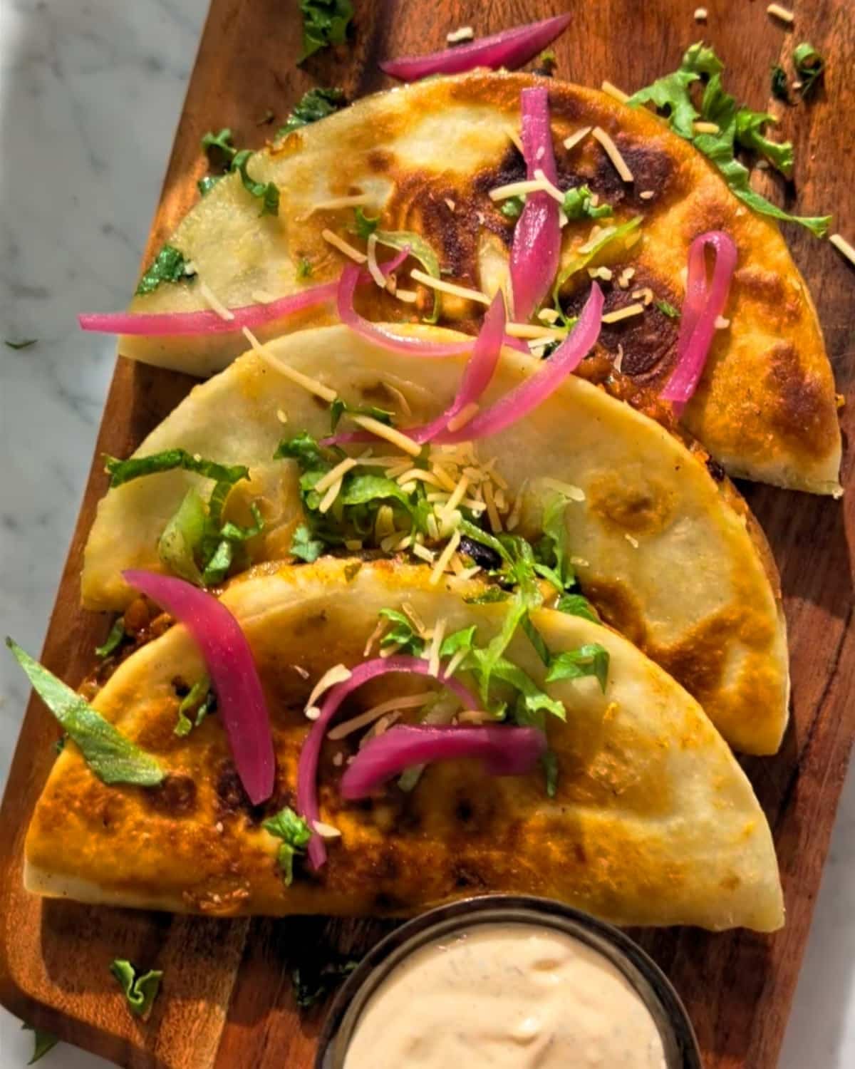 Crispy black bean tacos