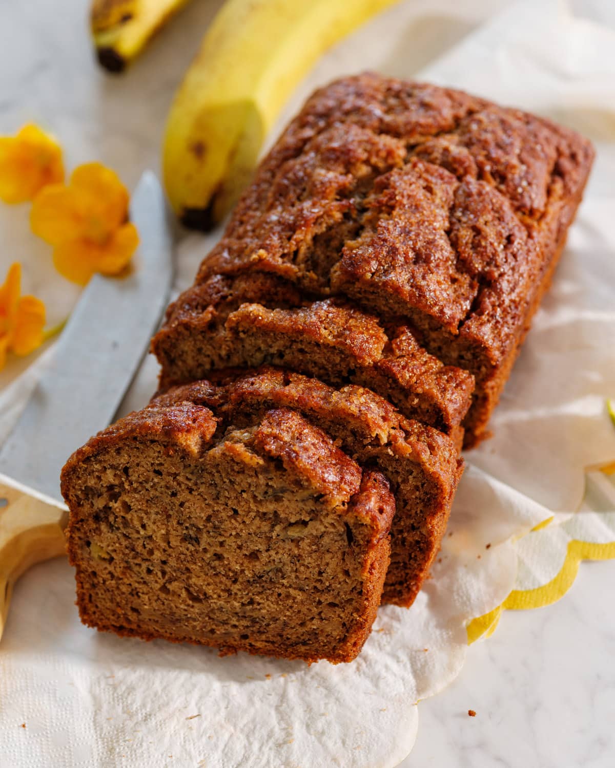 Healthy Banana Bread with Olive oil